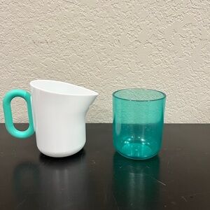 LOVEVERY Grooved Pitcher & Glass